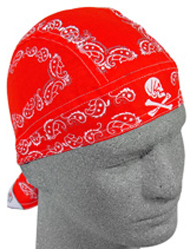 Red Skull Paisley, Standard Headwrap